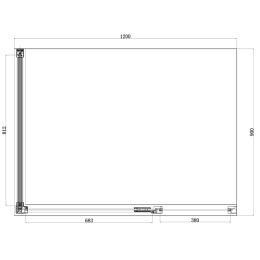 Фото Душевое ограждение Azario ONTARIO (AZ-NBB1231-L 900 GOLD)