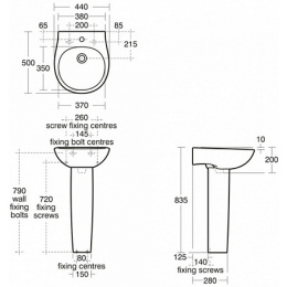 Пьедестал для раковины Ideal Standard Space E740201