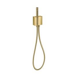 Фото Axor Edge 46520990 Ручной душ 2jet с держателем, шлангом 1,25м и обр.клапаном, цвет: полир. золото