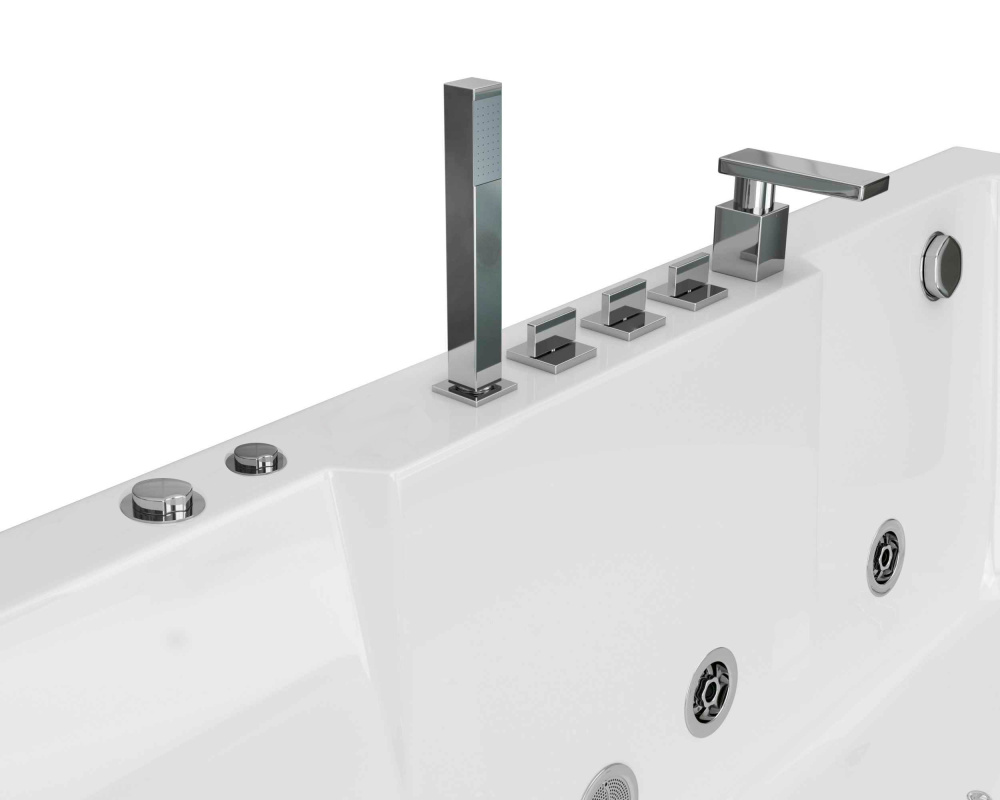 Ванна гидромассажная 170х80 Grossman (GR-17000-1L) белый глянцевый