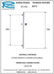 Душевая стойка REMER Rubinetterie (317SBO) белый, матовый