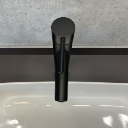 Фото Смеситель для раковины, картридж 35 мм, черный матовый, FC018B-CMT