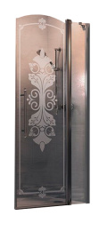 Душевая дверь Huppe Design Victorian DV0402 с неподвижным сегментом, 90 см