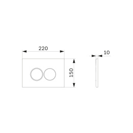 Фото Клавиша смыва Am.Pm ProC (I070131) хром