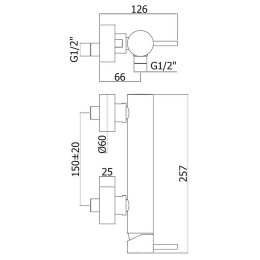 Фото Смеситель для душа Paffoni Light LIG168HGSP