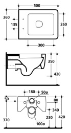 Kerasan Ego 321501 Унитаз подвесной, белый, сиденье на выбор