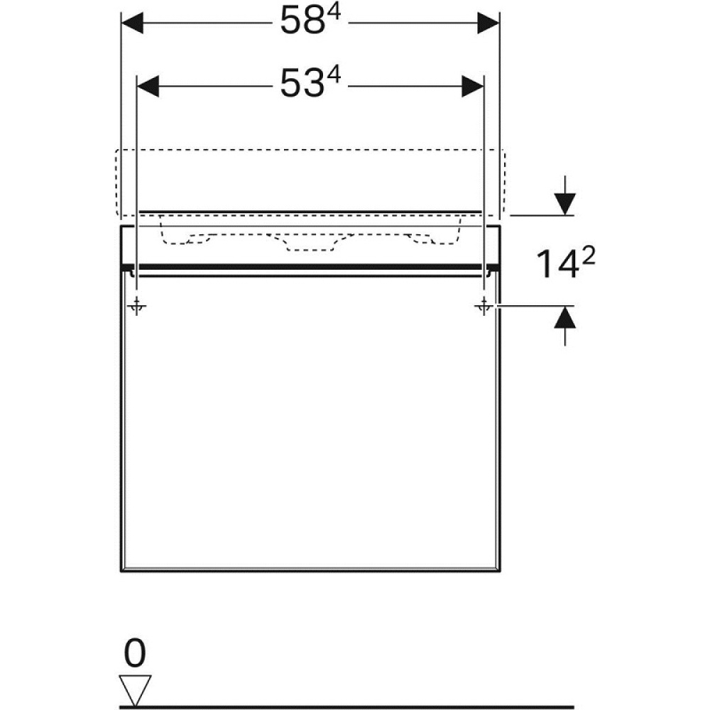 Фото Geberit Citterio 500.556.JJ.1 Тумба для раковины, с ящиками выдвижными