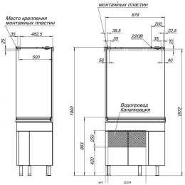 Зеркало Aquanet Корнер 88 L белый