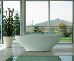 Фото Ванна свободностоящая Globo Genesis (VAGEBI) белый