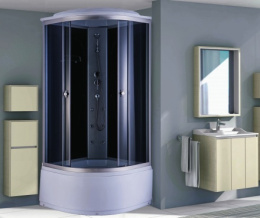 Душевая кабина 90x90x215 Niagara (NG-2508-14G) С гидромассажем, ABS-пластик, Поддон высокий