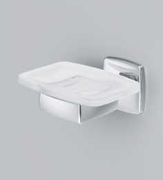 Фото Стеклянная мыльница Am.Pm Gem (A9034200) хром