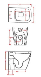 Приставной унитаз ArtCeram A16 (ASV004 01 00) белый