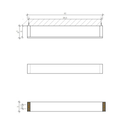 Держатель для полотенца Decor Walther Brick (0590134), никель