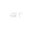 Кнопка смыва для инсталляции VitrA Root Square (Рут Скуэр) 740-2380 глянцевая хром двойный смыв