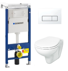 Инсталляция Geberit с унитазом Kolo Idol M13100000, сиденье микролифт, комплект