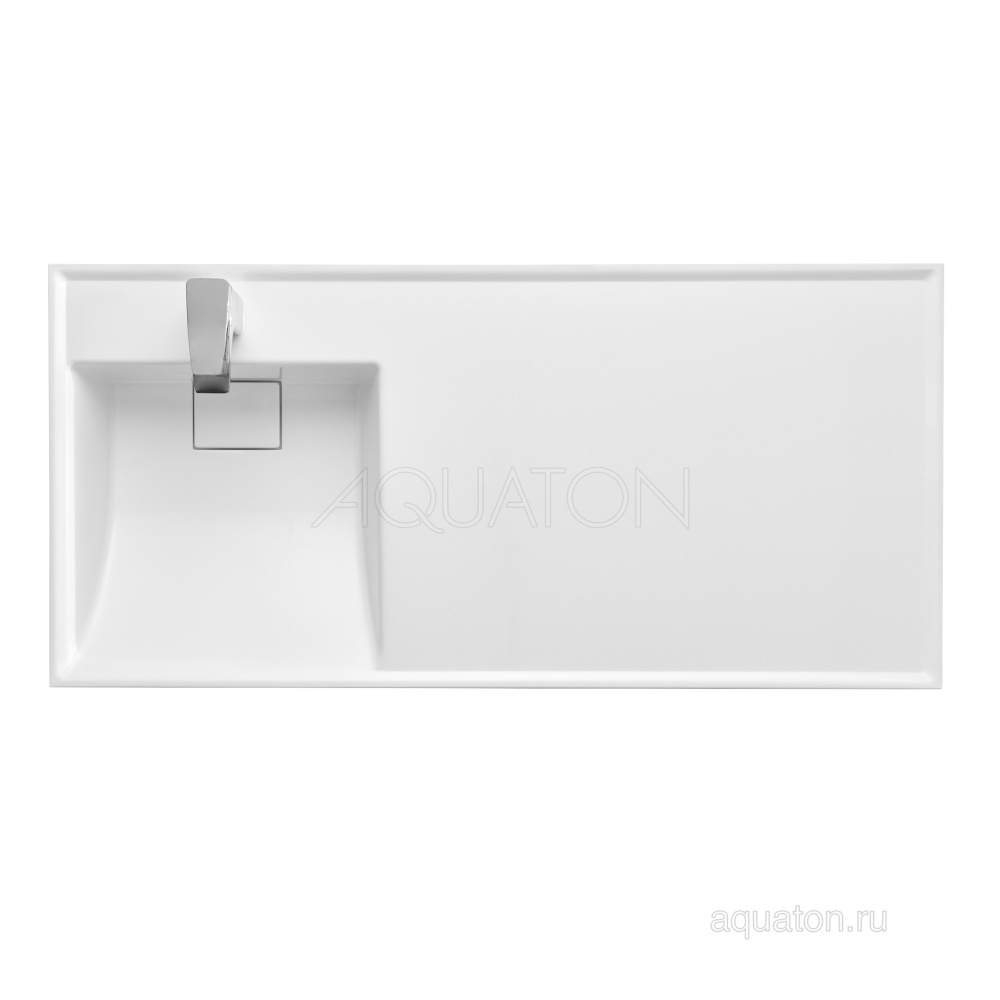 Фото Раковина Aquaton Лондри 1050 белая левая 1A72833KLH01L