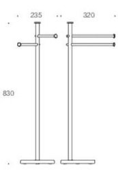 Стойка с аксессуарами Colombo PLUS W4936