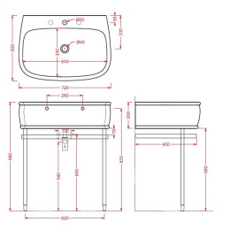 Раковина накладная 72 см ArtCeram Azuley (AZL003 03 00) черный