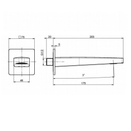 Излив для ванны/раковины F2334CR FIMA Carlo Frattini