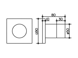 Вентили и переключатели Переключатель Keuco Ixmo 59548010002, хром