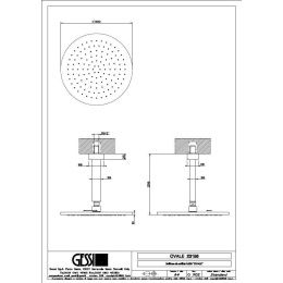Верхний душ Gessi Ovale (23156#031) хром