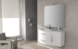Стеклянная раковина правосторонняя CEZARES 82408 Extra Bianco