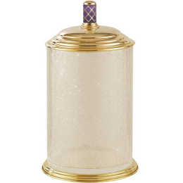 Фото Ведро для мусора Boheme Murano 10914-V-G Золото Фиолетовое