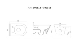 Фото Унитаз-биде Boheme Avva (972-2-MW)