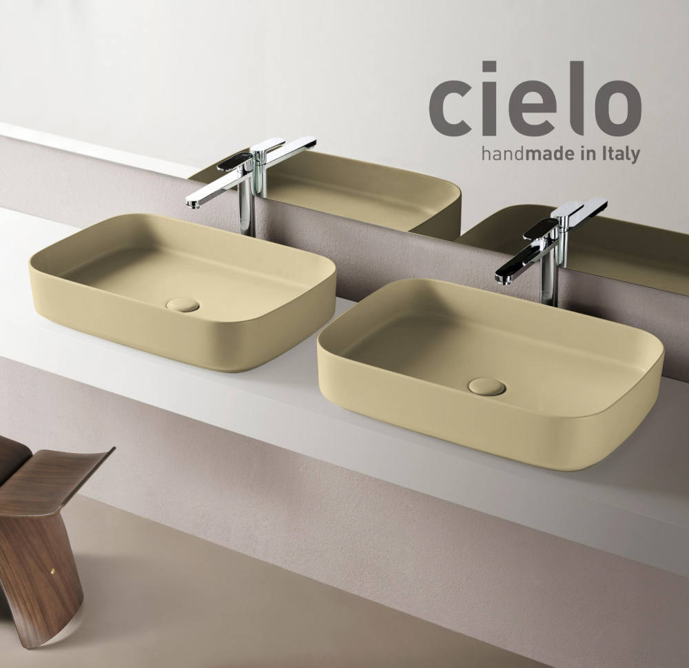Ceramica CIELO Shui Comfort SHCOLAR60CN - Раковина накладная на столешницу 60*40 см (Canapa)