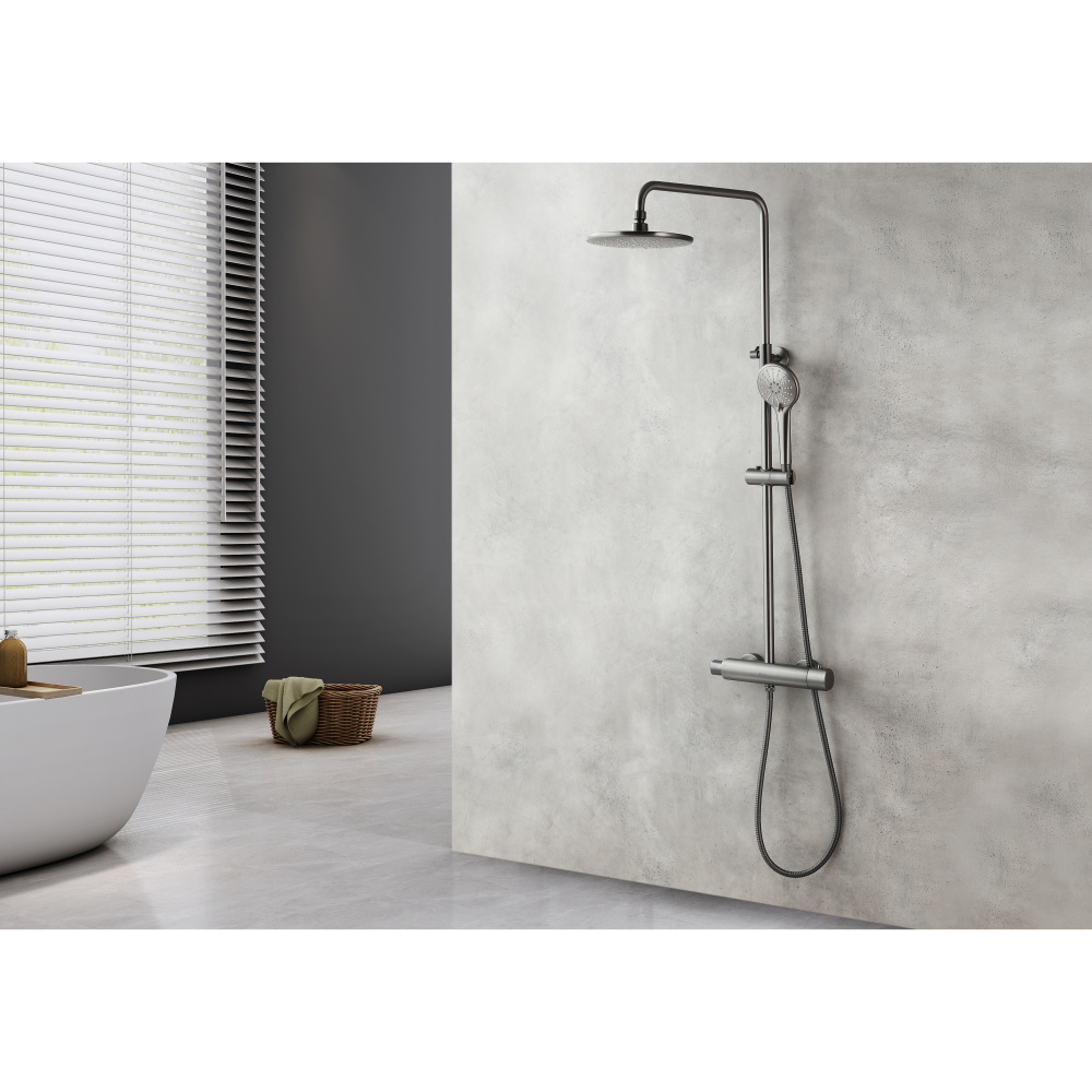 Душевая система Lemark Bronx (LM3770GM) графит