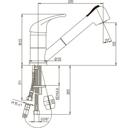 Фото Смеситель для кухни Paini Creta 42CR568LMKM хром