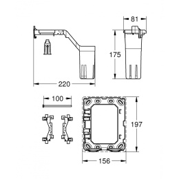 Grohe Fresh 38796000 Принадлежность для инсталляции емкость для размещения ароматических таблеток