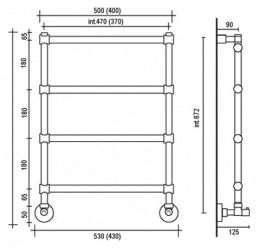 Электрические полотенцесушители Полотенцесушитель Margaroli Sole 542 BOX 5423704SAB электрический, матовый