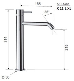 Смеситель Remer для раковины RR X11 LXL