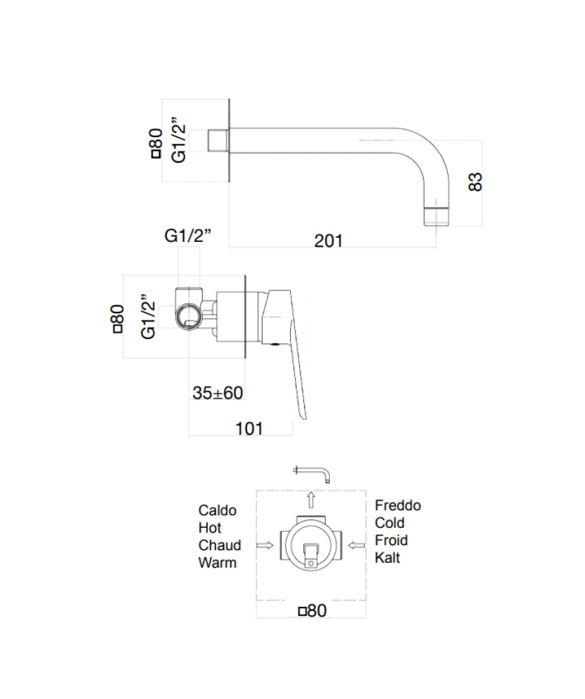 Фото Смеситель для раковины Fiore Kevon 81NN7227, черный