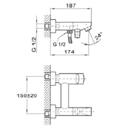 Teka Kobe 3512212 Смеситель для ванны