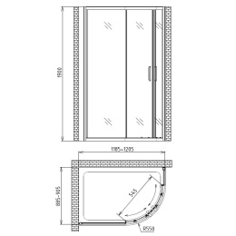 Душевой уголок Gemy Victoria S30202