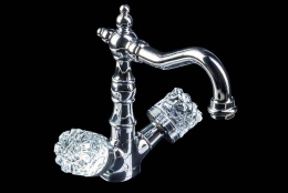 Фото Смеситель для умывальника Boheme Crystal (272-CRST) хром