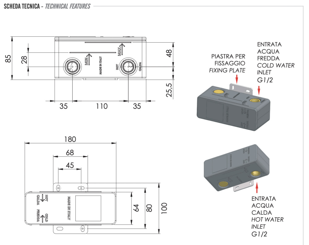 Фото Скрытая часть для раковины Remer RRBOX15