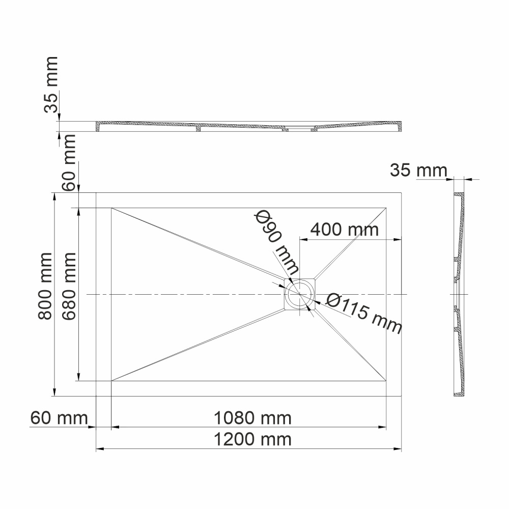 WasserKRAFT 10T06 Душевой поддон