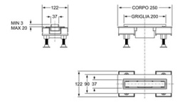 Душевой лоток Bonomini CANALISSIMA (6825WL20SWZ) черный