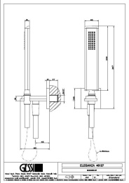 Душевой гарнитур Gessi Eleganza (46127#031) хром