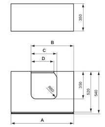 Фото Тумба для раковины T7210DJ Ideal Standard Simply U