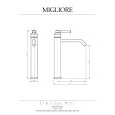 Migliore Ermitage Mini 30190 Смеситель для раковины высокий, ручка сверху латунь, бронза