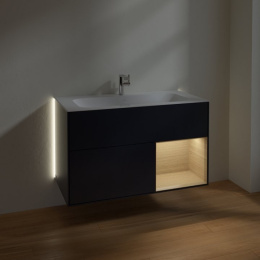 Villeroy Boch Finion G040PCHG Тумба под раковину 996х498 мм (oak veneer/midnight blue matt)