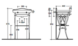 Фото Раковина 55 см Galassia Ethos (8431), цвет белый