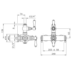 Фото Термостат Nicolazzi Termostatico 4917CR36 для душа