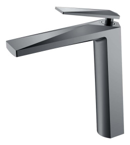 Фото Смеситель для умывальника Boheme Venturo (372-SGM) антрацит глянец