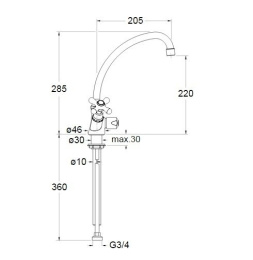 Cristina Parigi PG12451 Смеситель для ванны