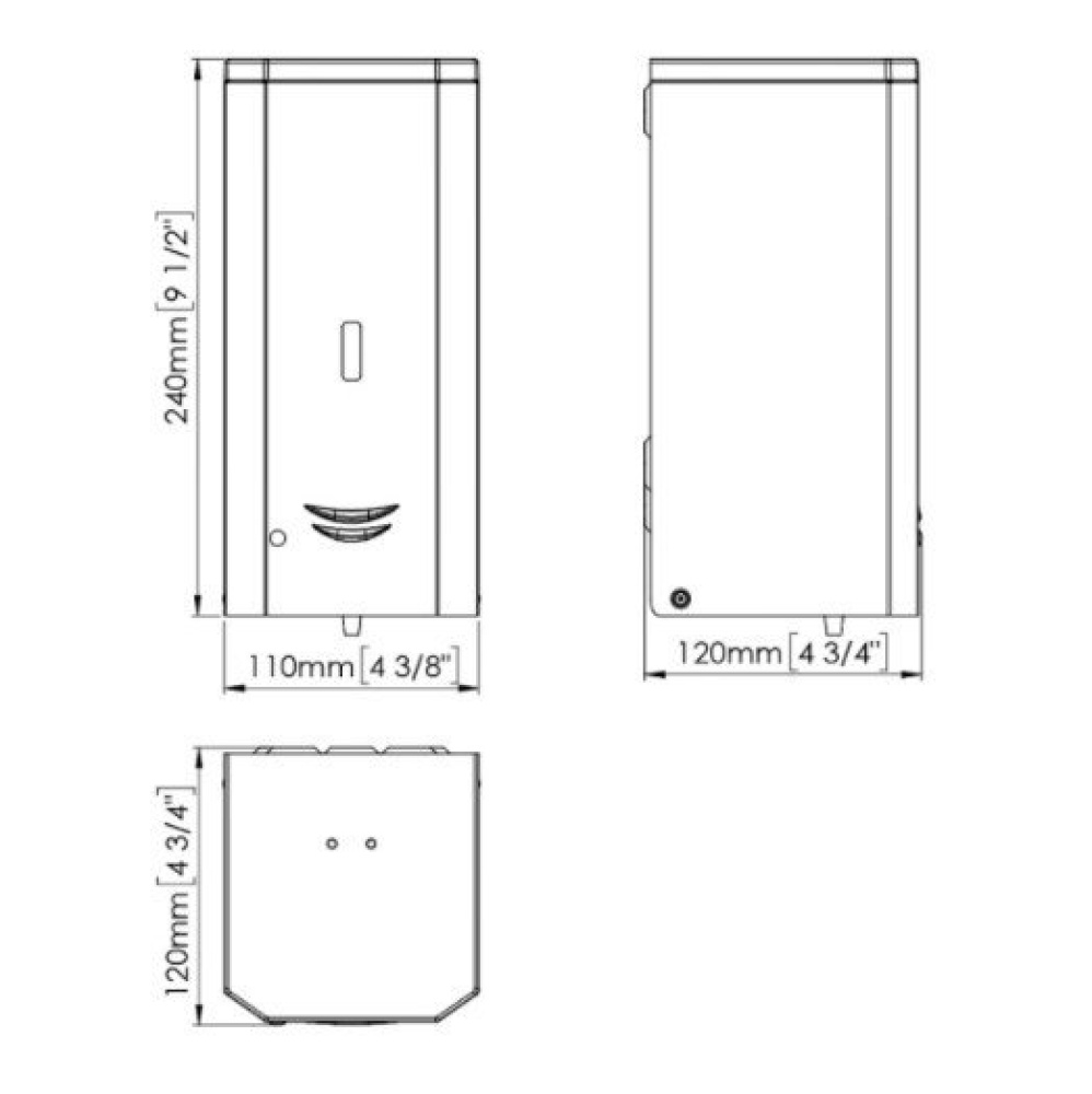 Фото Диспенсер для мыла Mediclinics DJ0037AC нержавеющая сталь, глянцевый